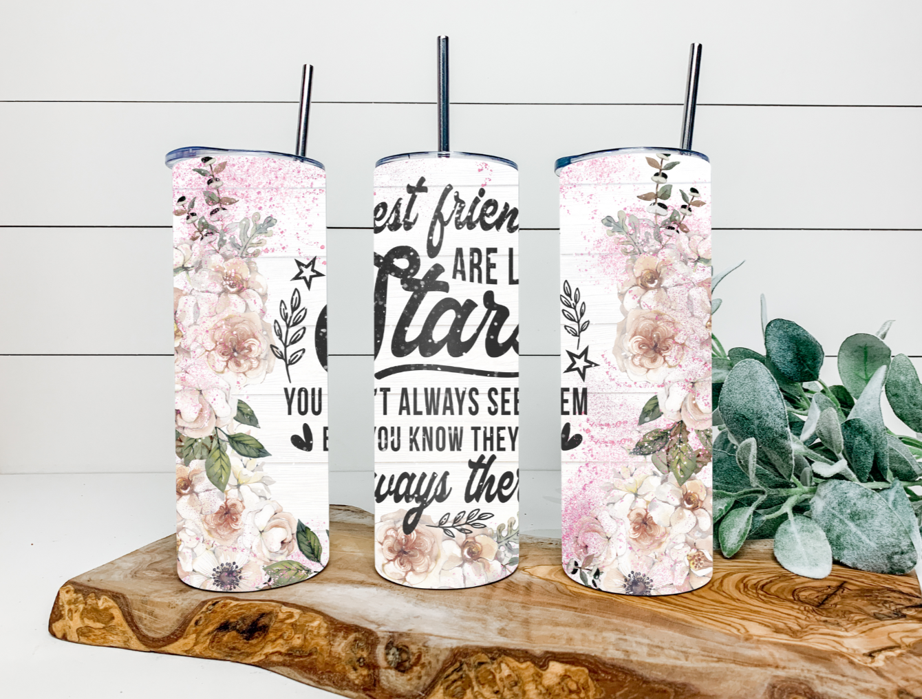 20oz Best Friends are like Stars Tumbler