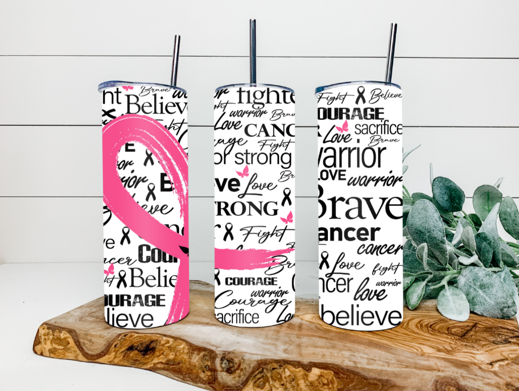 20oz Cancer Awareness Tumbler