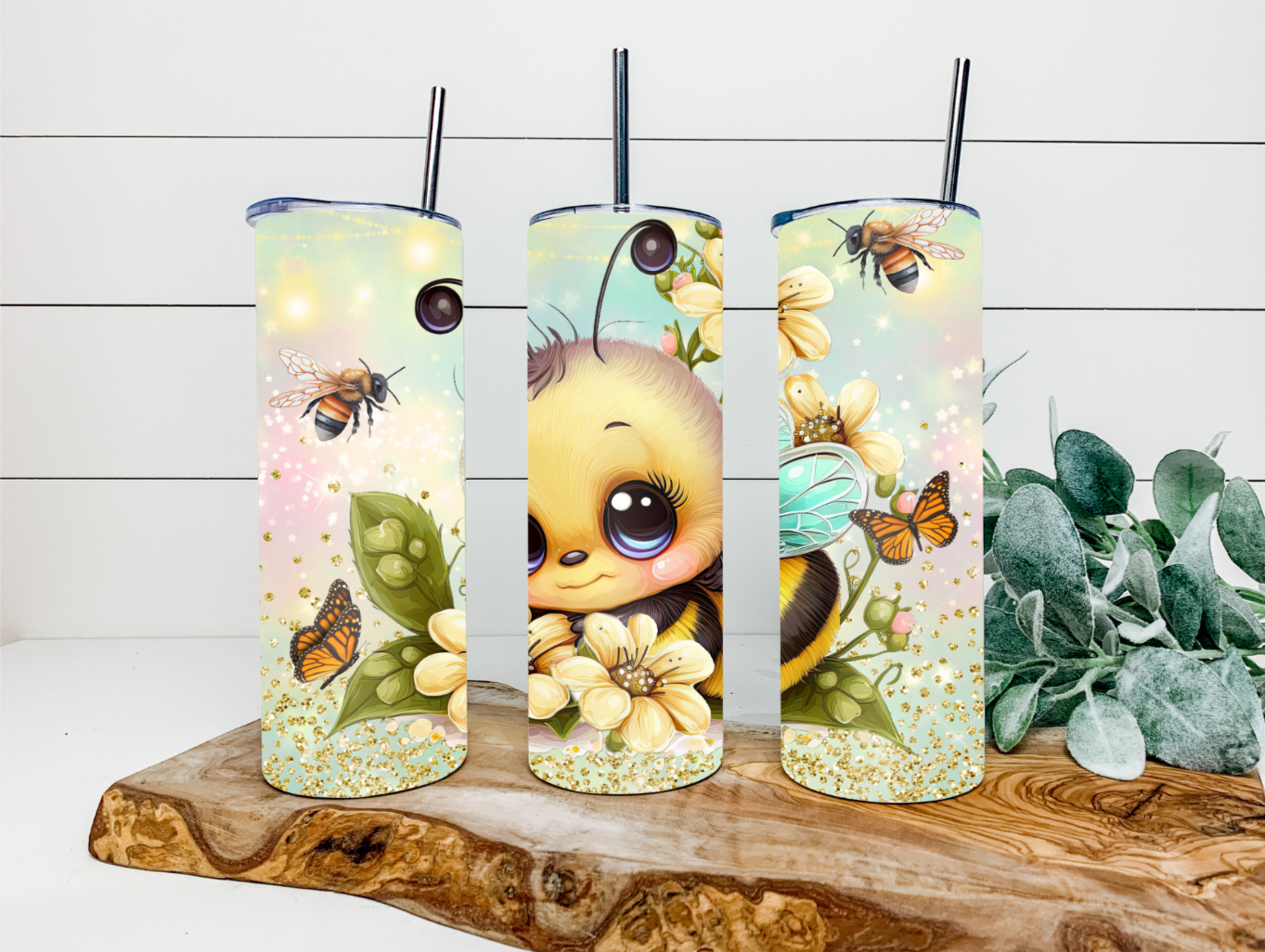 20oz Cute Bee Tumbler