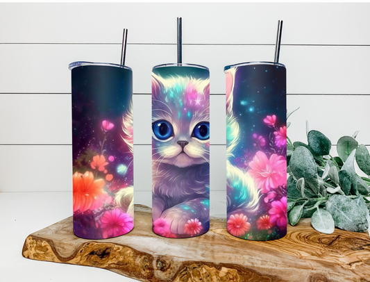 20oz Cute Cat Tumbler