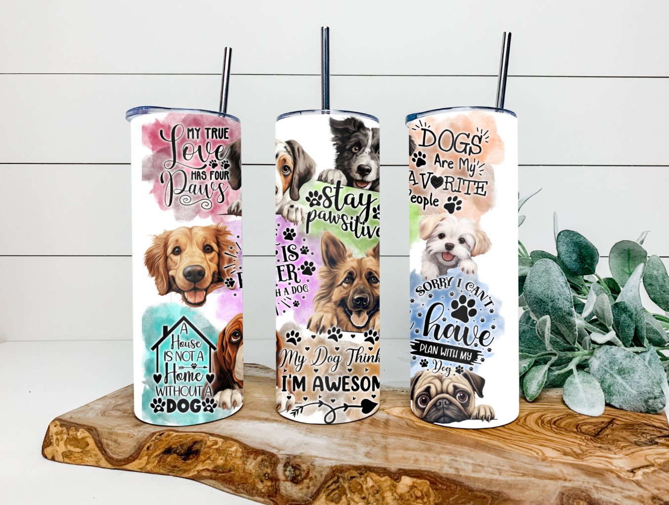 20oz Dog Sayings Tumbler