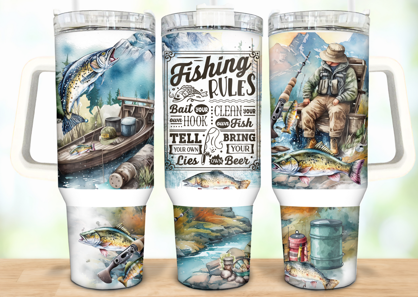 40oz Fishing Tumbler