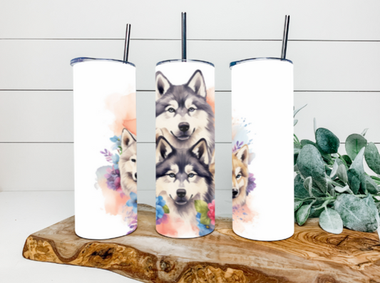 20oz Floral Husky Tumbler