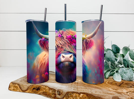 20oz Highland Cow Tumbler