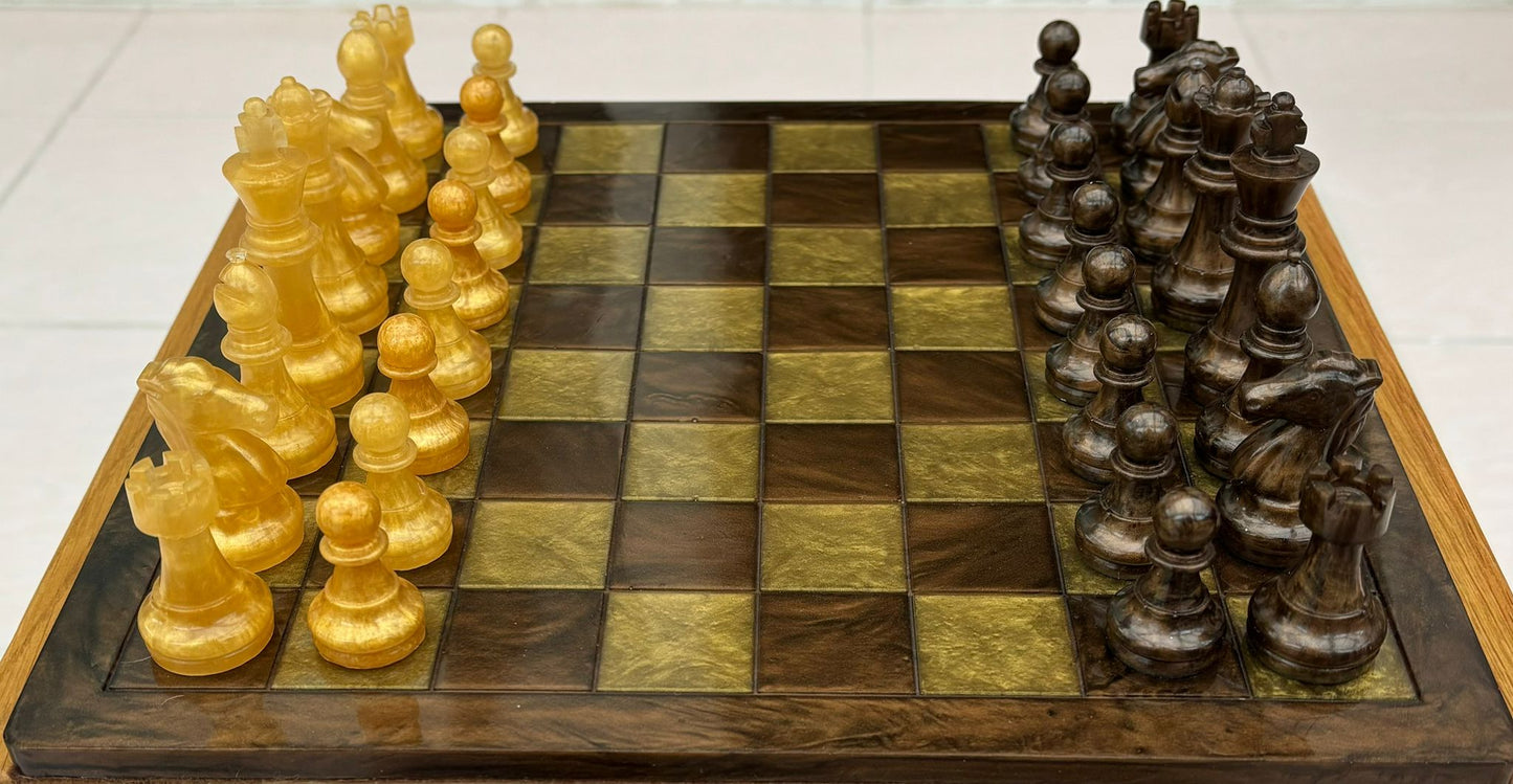 Resin Chess & Draughts Sets