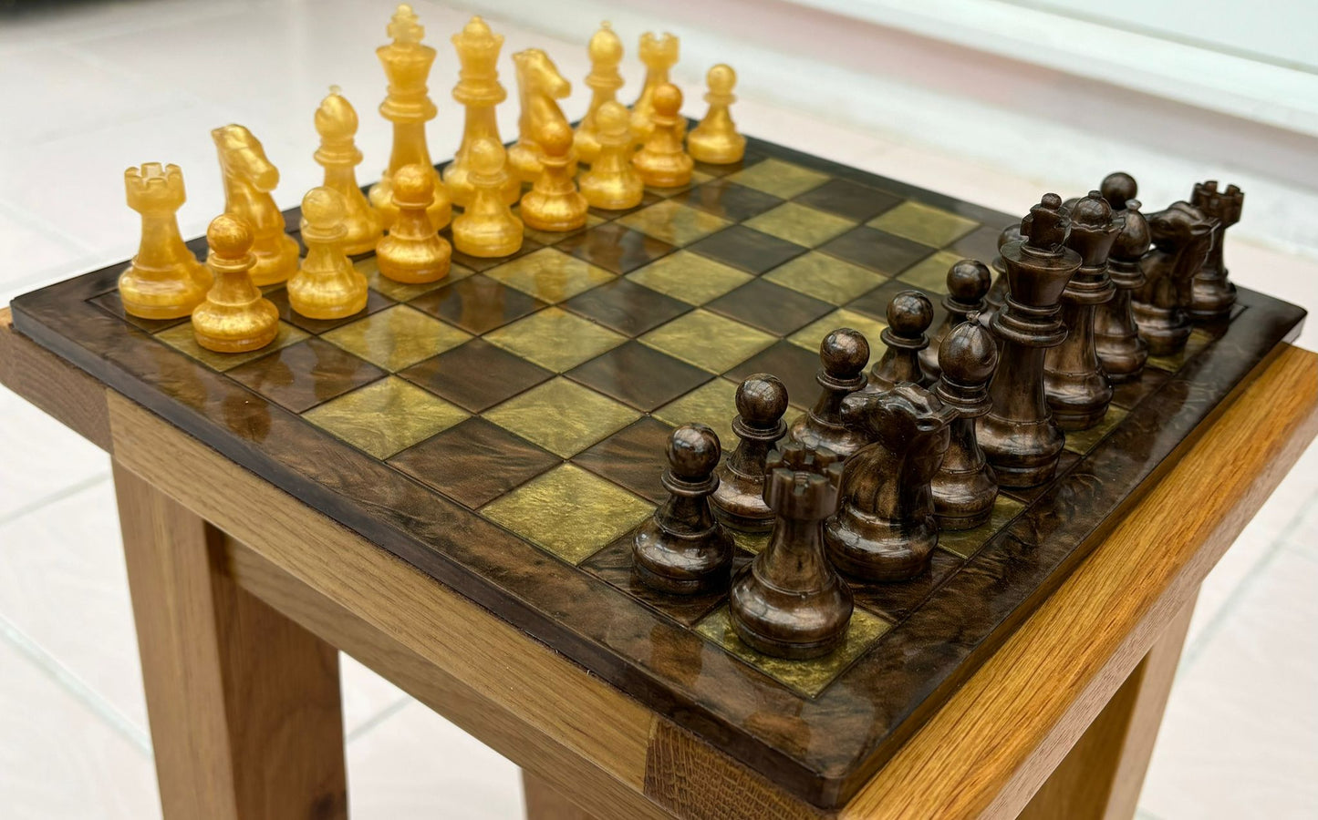 Resin Chess & Draughts Sets