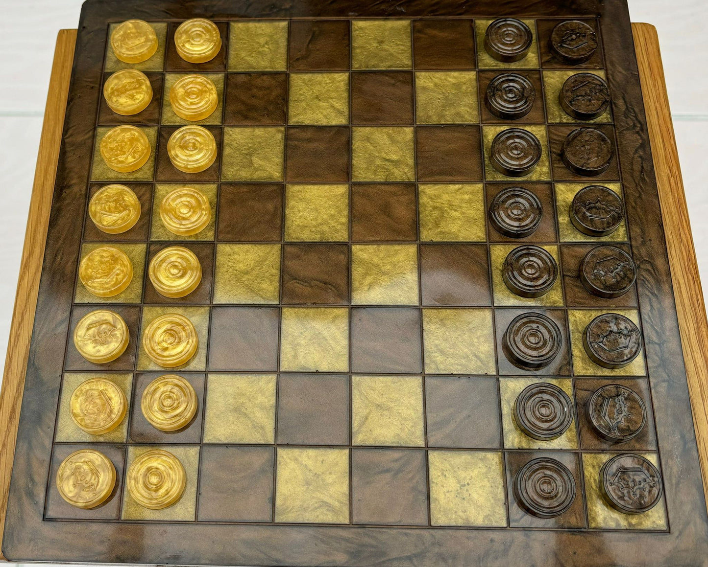 Resin Chess & Draughts Sets