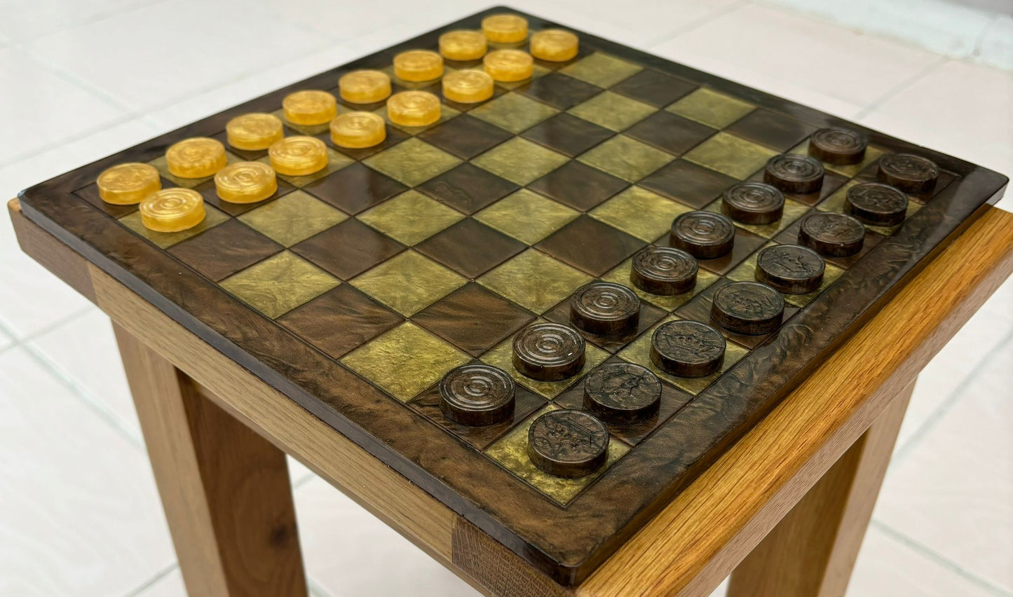 Resin Chess & Draughts Sets