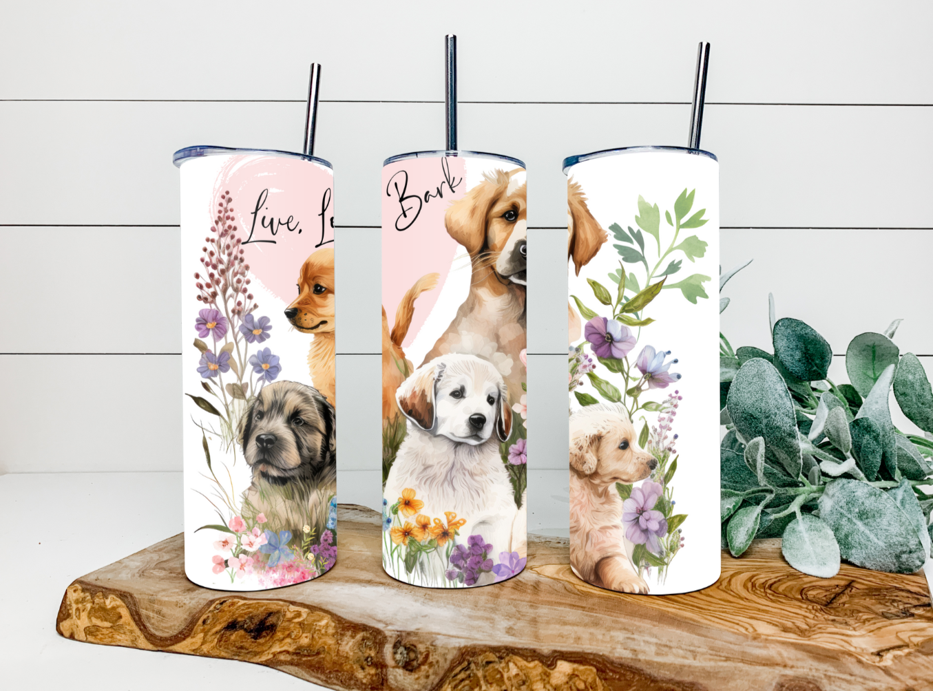 20oz Live, Love, Bark Tumbler