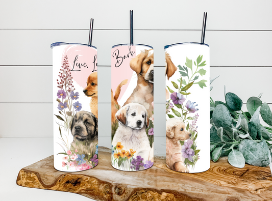 20oz Live, Love, Bark Tumbler