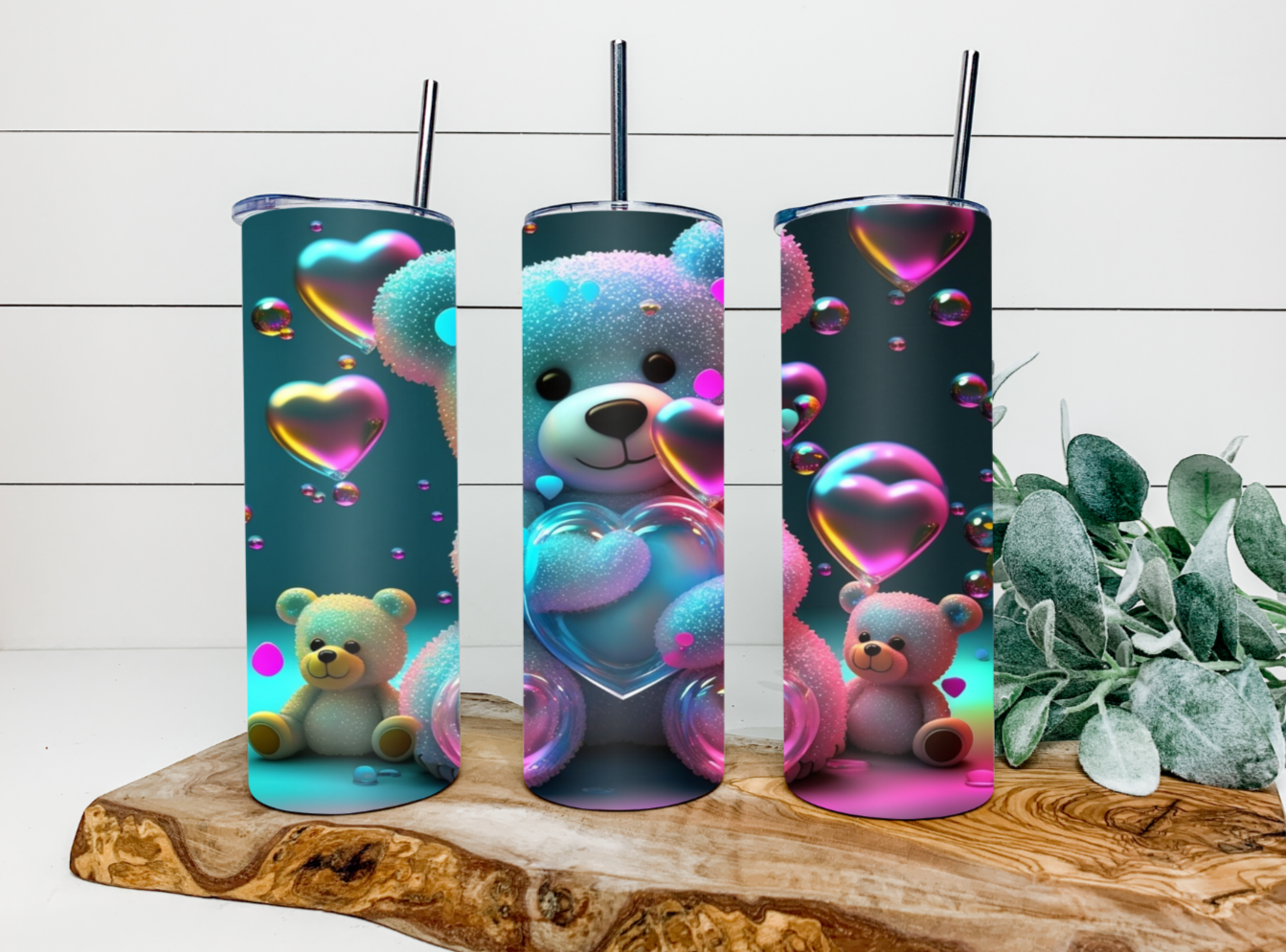 20oz Lovable Teddy Tumbler