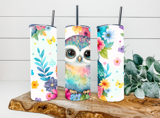 20oz Owl Watercolour Tumbler