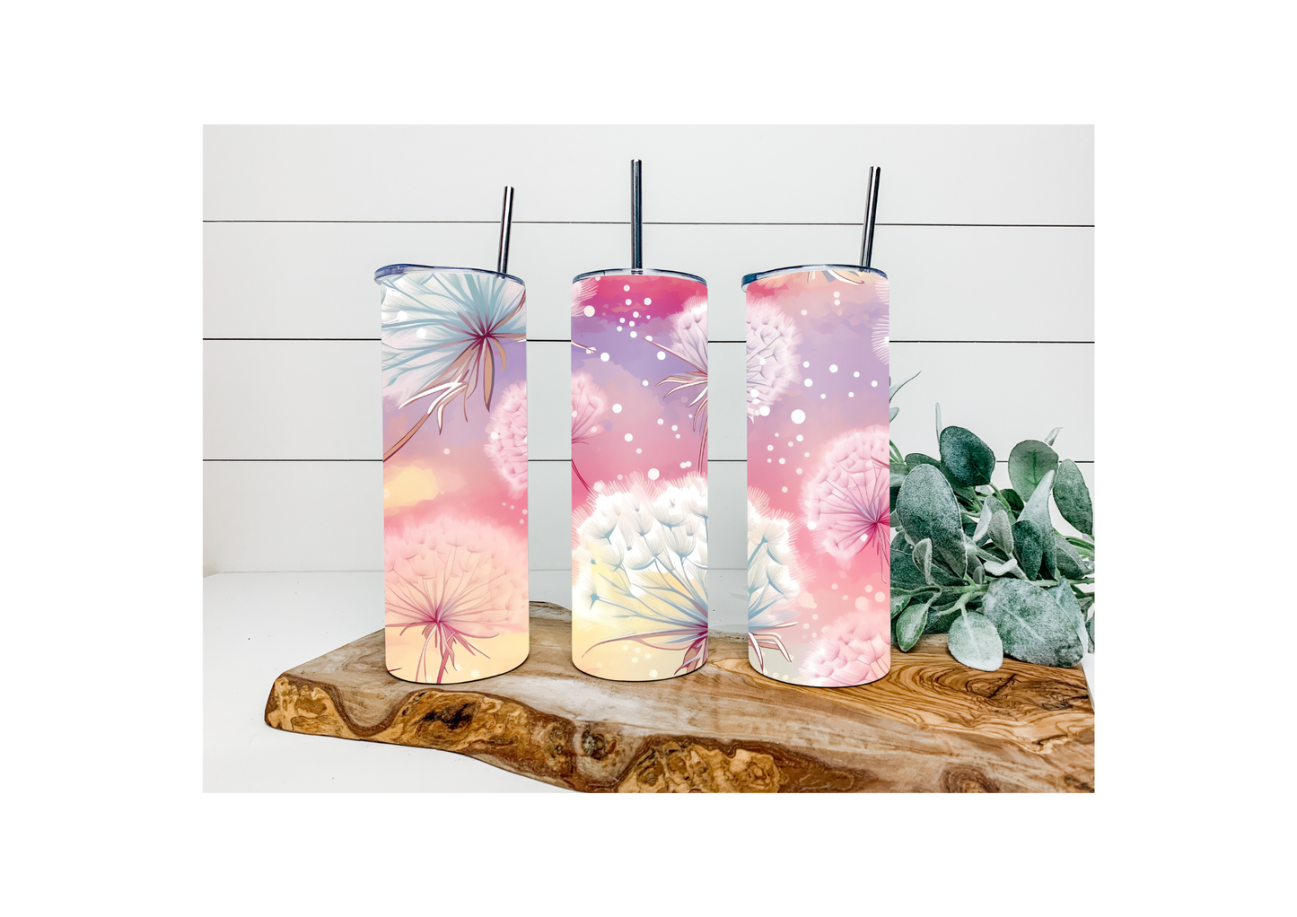 20oz Pastel Dandelions Tumbler