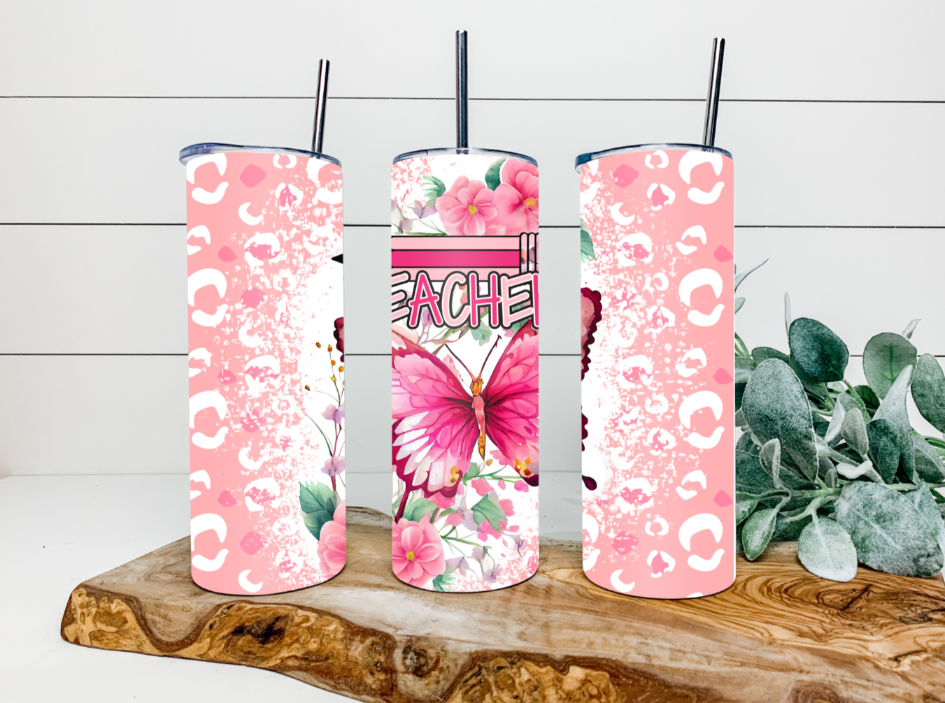 20oz Pink Teacher Tumbler