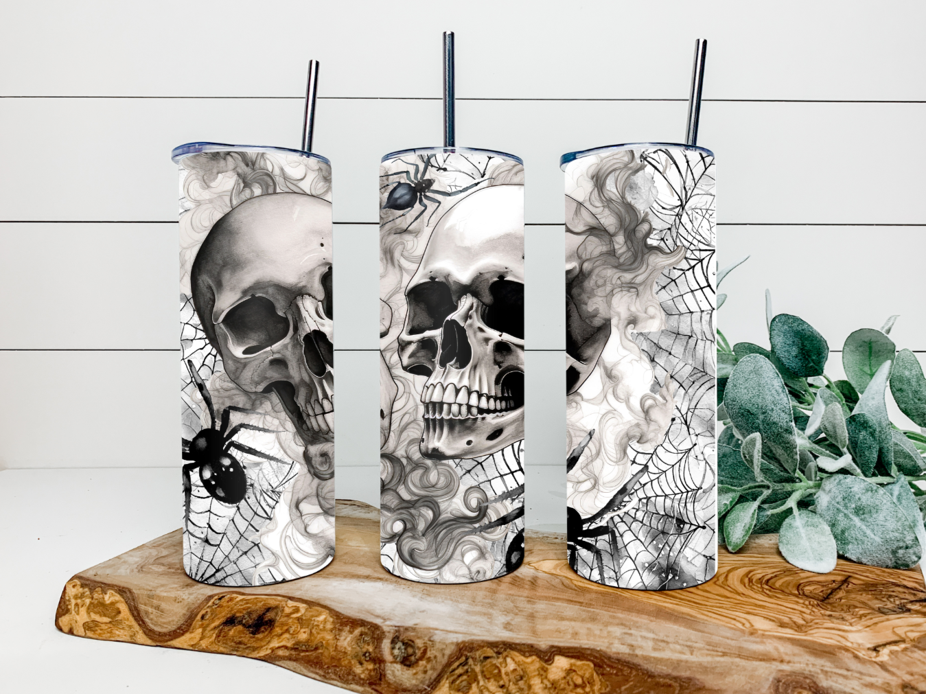 20oz Skull & Spiders Tumbler