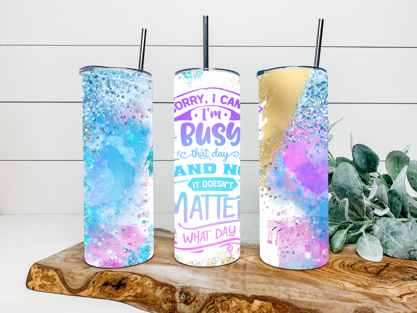 20oz Sorry I'm Busy Tumbler